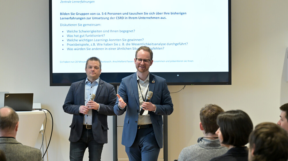 Eine Workshop Situation in der Klima Arena